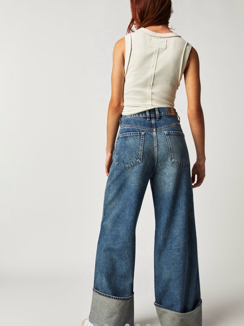 Free People Final Countdown Cuffed Low Rise Jeans - Picture 7 of 13